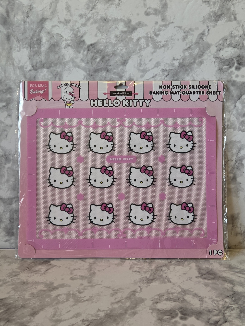 Hello Kitty Pink Silicone Baking Mat with Hello Kitty Character Pattern